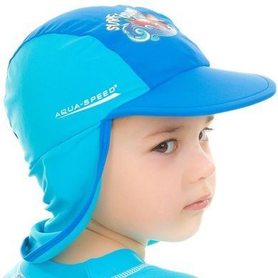 Кепка сонцезахисна Aqua Speed SURF-CLUB CAP 2043 синій, блакитний Діт 116см 384-02
