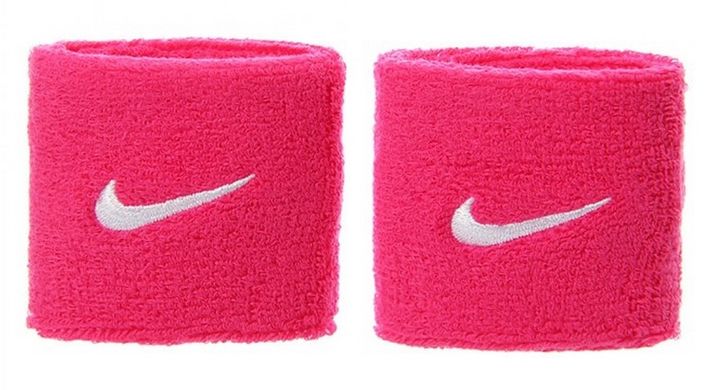 Напульсник Nike SWOOSH WRISTBANDS 2 PK VIVID PINK/WHITE рожевий Уні OSFM 00000017531