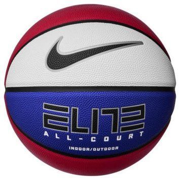 М'яч баскетбольний Nike ELITE ALL COURT 8P 2.0 DEFLATED білий, синій, червоний Уні 7 N.100.4088.619.07