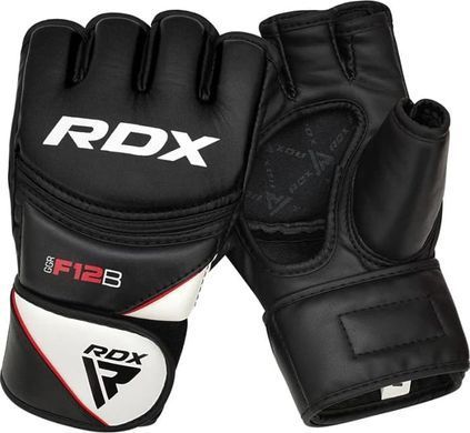 Тренировочные перчатки RDX GRAPPLING GLOVES NEW MODEL черный, белый XL (GGR-F12B) GGR-F12B