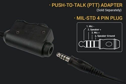 Тактична гарнітура PTT EARMOR M52 PTT for Motorola DP44xx, DP46xx, DP48xx series M52-DP44-46-48