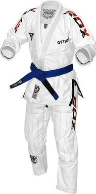 Костюм для бразильського джиу-джитсу RDX BRAZILIAN JIU-JITSU SUIT білий A1 BJJ-S2W