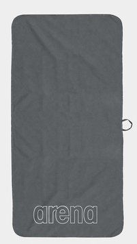 Рушник Arena SMART PLUS GYM TOWEL сірий, білий Уні 50х100 см 005312-101