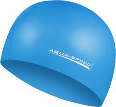 Шапка для плавания Aqua Speed MEGA 100-23 голубой Уни OSFM 00000015660