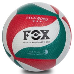 М'яч волейбольний FOX SD-V8000 (PU, №5, 5 сл., клеєний)