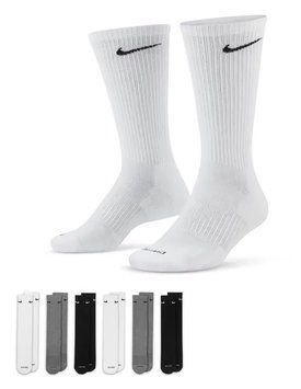 Шкарпетки Nike U NK ED PLS CSH CRW 6PR - 132 чорний, сірий, білий Чол 42-46 00000026054
