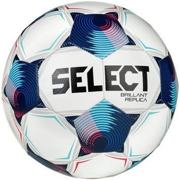 М'яч футбольний Select BRILLANT REPLICA v25 білий, синій Уні 5 099480-002