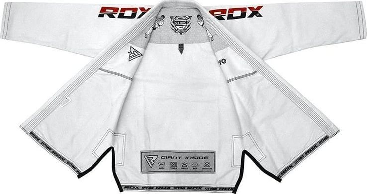 Костюм для бразильського джиу-джитсу RDX BRAZILIAN JIU-JITSU SUIT білий A1 BJJ-S2W
