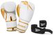 Набір боксерських рукавичок і бинтів Reebok Boxing Gloves & Wraps Set білий, золото Чол 12 унцій 00000026261 фото 1