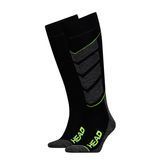 Шкарпетки гірськолижні Head UNISEX SKI V-SHAPE KNEEHIGH 2PPK чорний, жовтий Уні 35-38 791004001-817