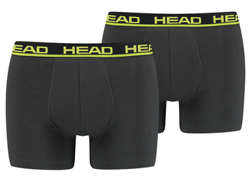 Труси-боксери Head BASIC BOXER 2P графітовий, жовтий Чол M 701202741-009