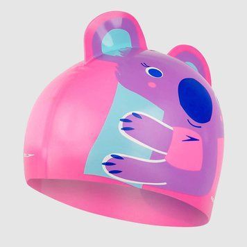 Шапка для плавання Speedo KOALA PRT CHARACTER CAP IU рожевий, пурпурний Діт OSFM 00000022822