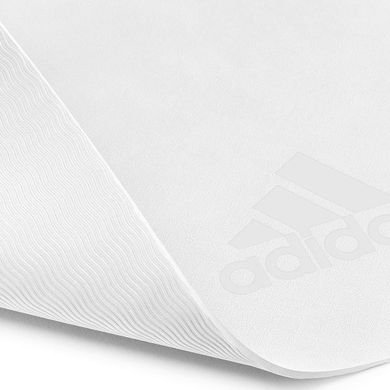 Килимок для йоги Adidas Premium Yoga Mat білий Уні 176 х 61 х 0,5 см 00000026195