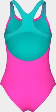 Купальник закритий для дівчат Arena LINES SWIMSUIT SWIM PRO BACK L рожевий, бірюзовий 128 см 003550-980
