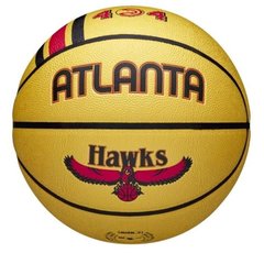 М'яч баскетбольний Wilson NBA TEAM CITY COLLECTOR BSKT ATL HAWKS Size 7 WZ4003901XB7