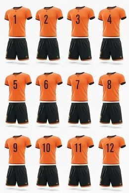 12 комплектів футбольної форми X2 "Start" (помаранчевий/чорний) 12X2003OR/BK 12X2003OR/BK 12 комплектів футбольної форми X2 "Start" (помаранчевий/чорний) 12X2003OR/BK 12X2003OR/BK