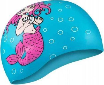 Шапка для плавання Aqua Speed KIDDIE Mermaid 1784 блакитний Діт OSFM 142-Mermaid