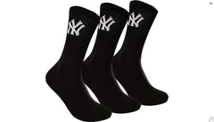 Шкарпетки New York Yankees 3 pk Crew чорний Уні 35-38 00000013088