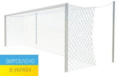 Футбольна сітка для воріт 7х2х1,05х1,05 м., шнур 3,5 мм.(White)/пара