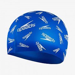 Шапка для плавання Speedo SLOGAN PRT CAP JU синій, білий Діт OSFM 00000022562