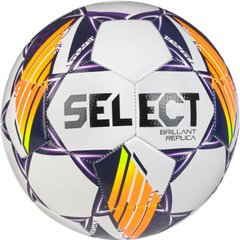М'яч футбольний Select Brillant Replica v24 біло-фіолетовий Уні 4 00000028666