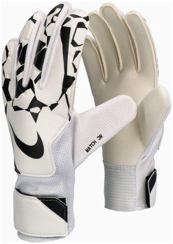 Воротарські рукавиці Nike NK GK MATCH JR - HO24 білий, чорний 4 (13,6 см) HQ0258-100