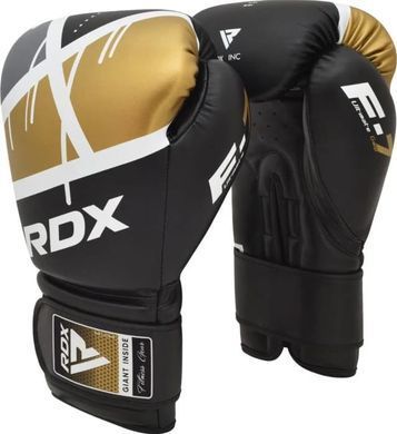 Боксерські рукавиці RDX BOXING GLOVES BGR-F7 чорний, золотий  BGR-F7BGL