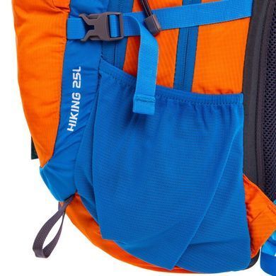 Рюкзак спортивный с жесткой спинкой COLOR LIFE V-25л TY-5293 (Голубой-оранжевый) TY-5293-BE/OR