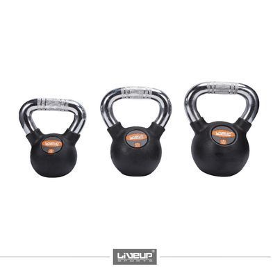 Гиря LiveUp RUBBER KETTEL DUMBELL (LS2044-4) LS2044-12