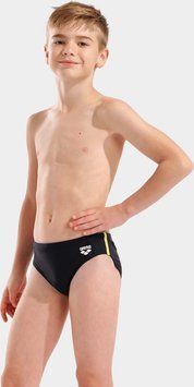 Плавки для хлопчиків Arena SWIM BRIEFS SOLID чорний, жовтий  008371-583