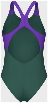 Купальник закритий для жінок Arena BRIGHT GLARE SWIMSUIT V BACK зелений Жін 42 008930-690