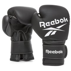 Боксерські рукавички Reebok Boxing Gloves чорний, білий Чол 10 унцій 00000026265