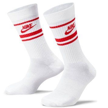Шкарпетки Nike U NK NSW EVERYDAY ESSENTIAL CR 3PR білий, червоний Уні  DX5089-102
