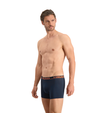 Труси-боксери Head BASIC BOXER 2P темно-синій, помаранчевий Чол M 701202741-010