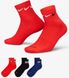 Шкарпетки Nike U NK EVERYDAY PLUS CUSH ANKLE чорний, синій, червоний Чол 34-38 00000022393 фото 2