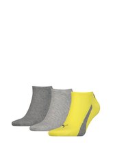 Шкарпетки Puma UNISEX LIFESTYLE SNEAKERS 3P сірий, жовтий Уні 35-38 00000009573