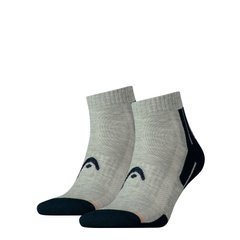 Шкарпетки Head PERFORMANCE QUARTER 2PPK UNISEX сірий, синій Уні 35-38 00000007375