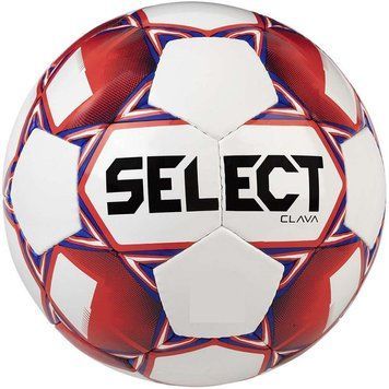 М'яч футбольний Select FB CLAVA білий, червоний, синій Уні 5 385414-198