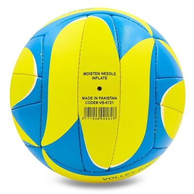 Мяч волейбольный UKRAINE VB-6721 (PU, №5, 3 сл., сшит вручную) VB-6721