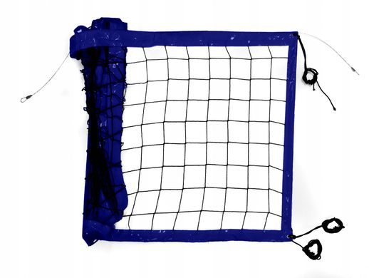 Сетка волейбольная Romi Sport "Профессиональная 2,7 мм.(PE)" Sia000022 black/blue Sia000022