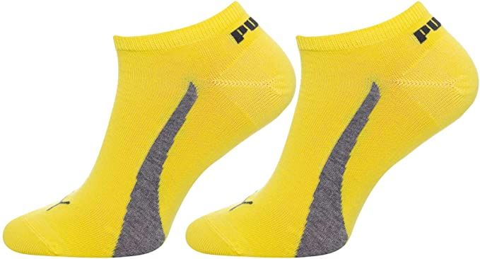 Шкарпетки Puma UNISEX LIFESTYLE SNEAKERS 3P сірий, жовтий Уні 35-38 00000009573