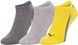 Шкарпетки Puma UNISEX LIFESTYLE SNEAKERS 3P сірий, жовтий Уні 35-38 00000009573 фото 4