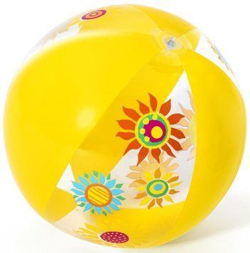 Надувний м'яч Aqua Speed BESTWAY BEACH BALL 3472 51 см жовтий Діт age 2+ 00000038043