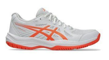 Кроссовки сквош. Asics Upcourt 6 WHITE/VIVID CORAL 10.5 1072A107-102