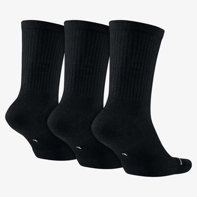 Шкарпетки Nike U JORDAN EVERYDAY MAX CREW 3PR чорний Уні 46-50 00000008842