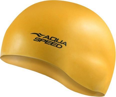 Шапка для плавання Aqua Speed MONO 9116 темно-жовтий Уні OSFM 111-06