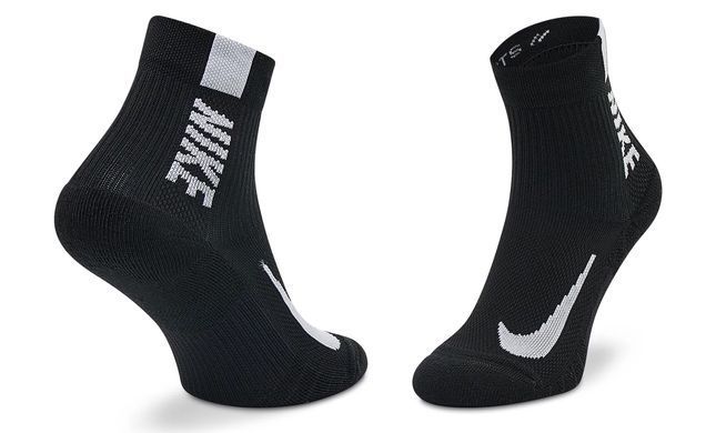 Шкарпетки Nike U NK MLTPLIER ANKLE 2PR - 144 чорний Уні SX7556-010