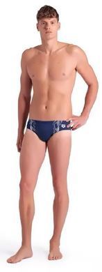 Плавки-сліпи для чоловіків Arena REFLECTING SWIM BRIEFS темно-синій, білий Чол 85 007338-701