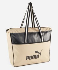 Сумка Puma Campus Shopper 15L черный, бежевый Уни 31х41х12 см 00000029056