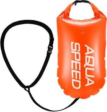Буй для плавання Aqua Speed Open Water Swim Buoy 3977 помаранчевий Уні 17 літрів 540o